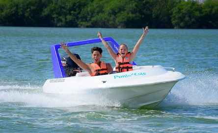 Cancún: Excursão Experiência Maia com Lancha na Selva e Snorkeling