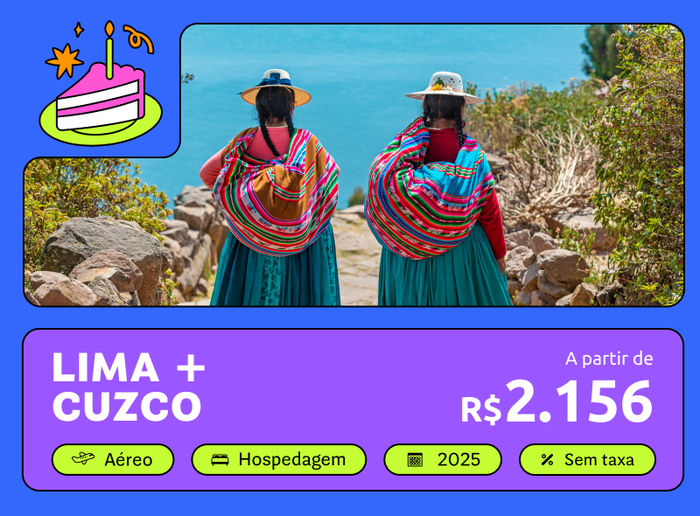 Pacote de viagem para Lima e Cusco