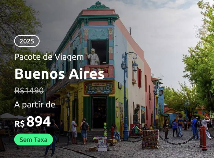 Pacote de viagem para Buenos Aires em 2025