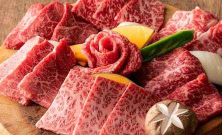 Menu de carne Kuroge Wagyu no Ushihachi em Shibuya Tóquio