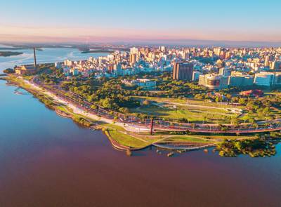 Vista do alto de Porto Alegre