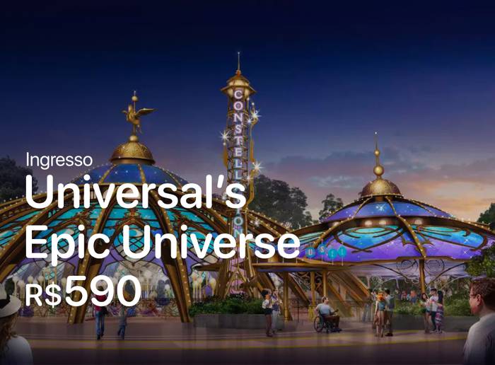 ingresso para o Epic Universe novo parque da universal