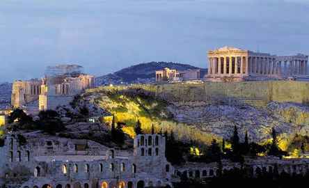 Atenas à noite