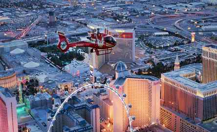 Las Vegas Strip Night Helicopter Tour with Transport