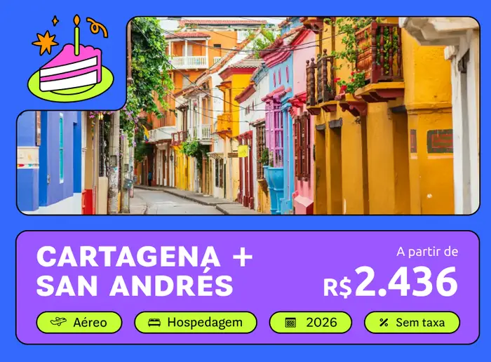 Pacote de viagem para Cartagena